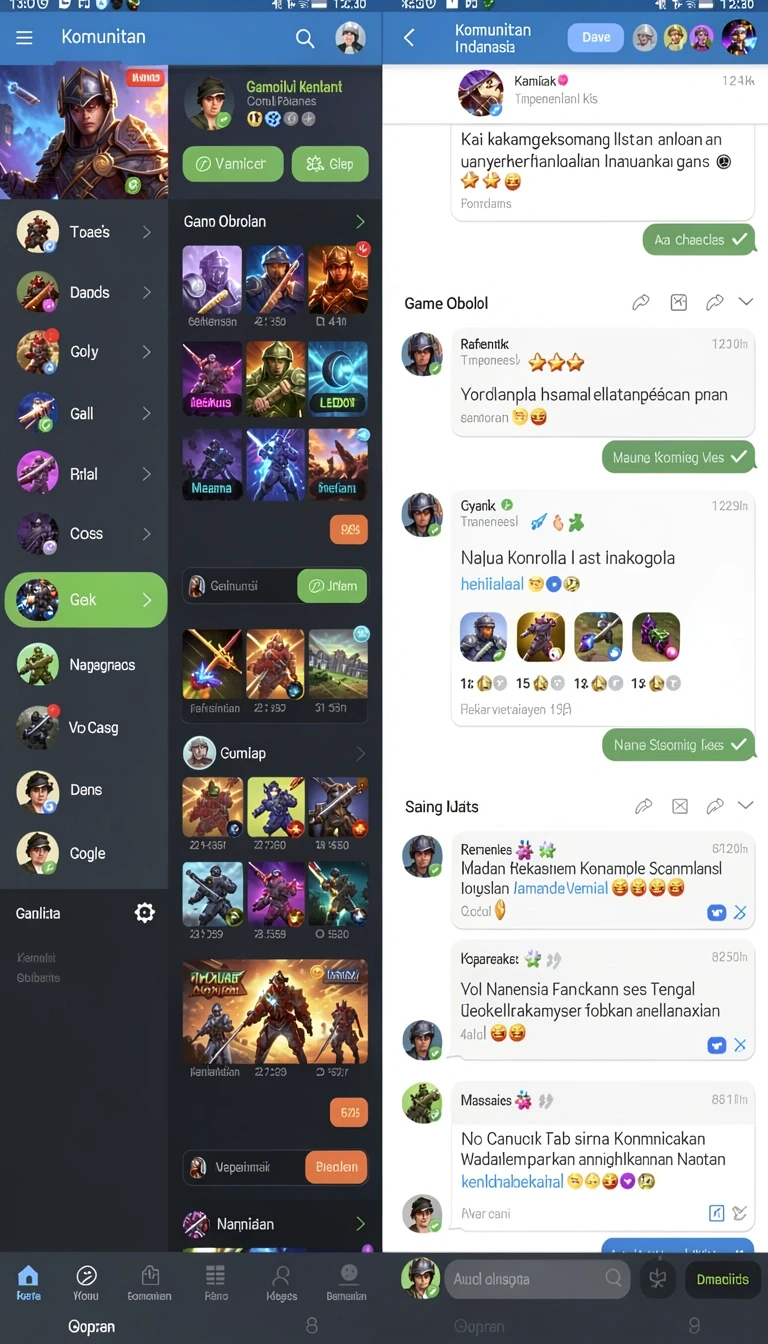 8728slots - Tampilan antarmuka yang menarik dan intuitif.