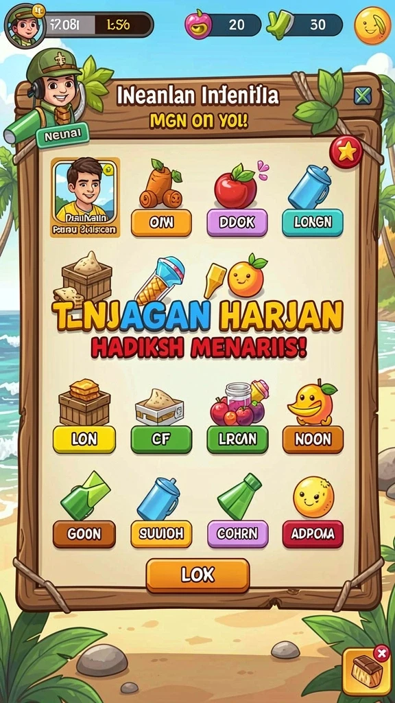 bosku33 - Karakter yang dapat disesuaikan dengan berbagai perlengkapan.