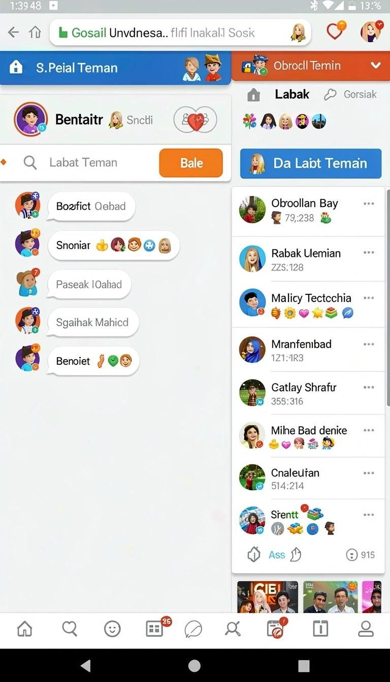 idnscore - Fitur komunitas yang mendukung interaksi antar pemain.