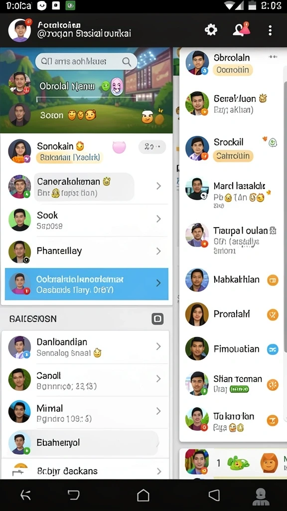 koko11 - Tampilan antarmuka yang user-friendly.