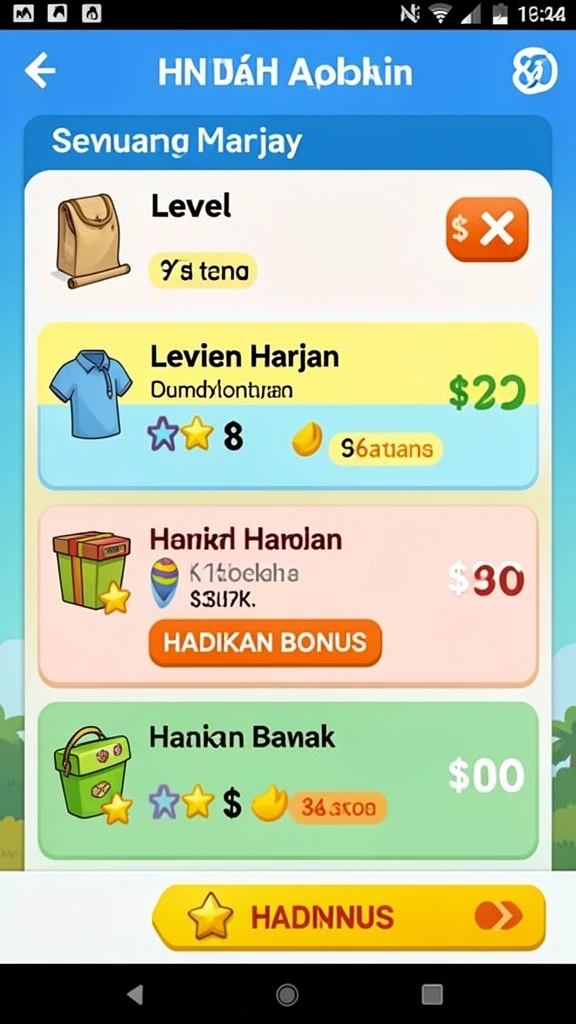 nekototo - Screenshot menampilkan level baru yang penuh warna.