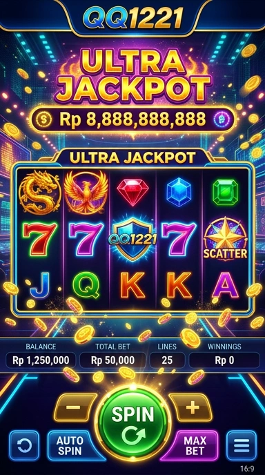 Layar utama qq1221 — antarmuka bersih setelah instalasi